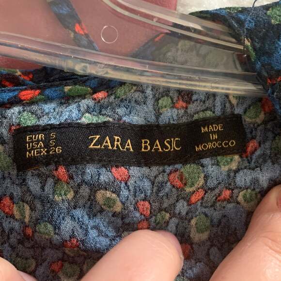 Zara multicolor dress womens size small basic fun flirty wedding graduation - Picture 3 of 6